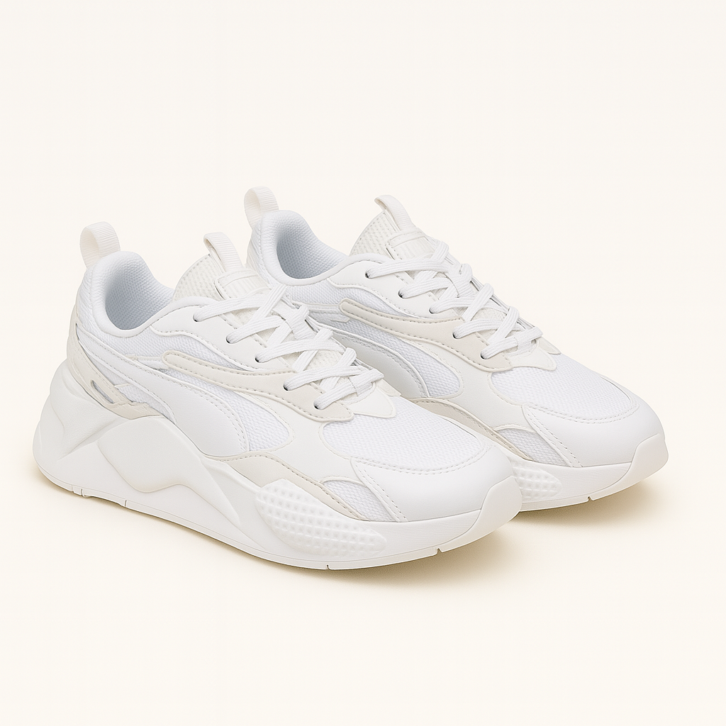 These sleek all-white sneakers